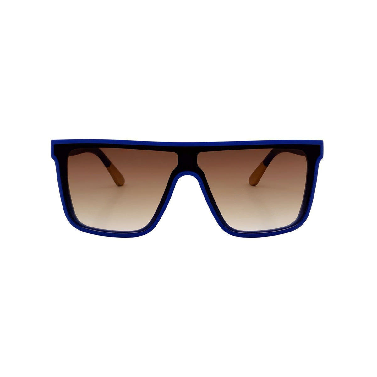 SU.VI Sonnenbrille 55050 in Frontansicht mit Gläserfarbe Braun im Verlauf
