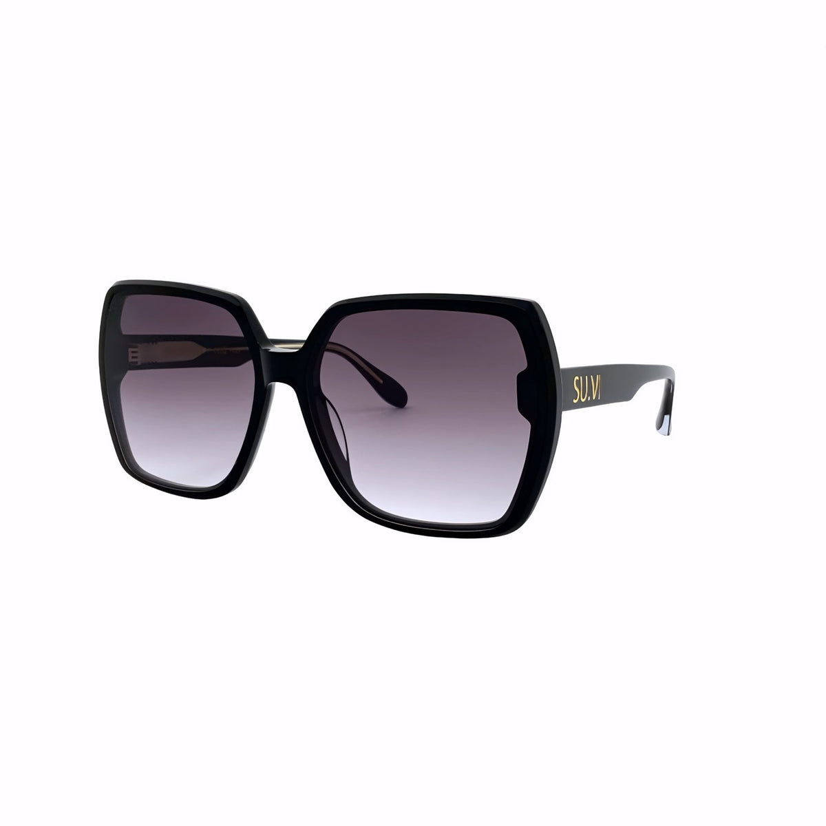 Sonnenbrille SU.VI 55064 Schwarz mit grauen Gläsern – Produktansicht 2