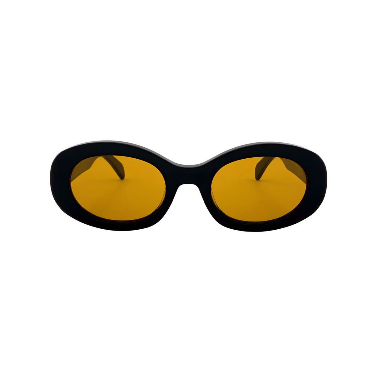 Sonnenbrille SU.VI 55092 Schwarz mit gelbbraunen Gläsern