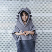 Surfdragon Kinder-Badeponcho – Grau