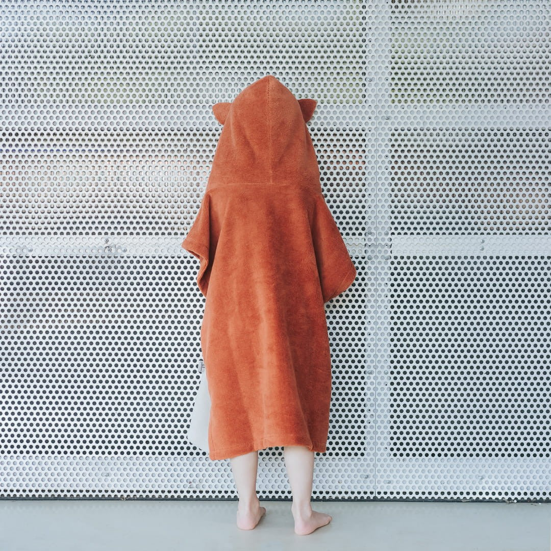 Surffoxy Kinder-Badeponcho – Orange – Produktansicht 4