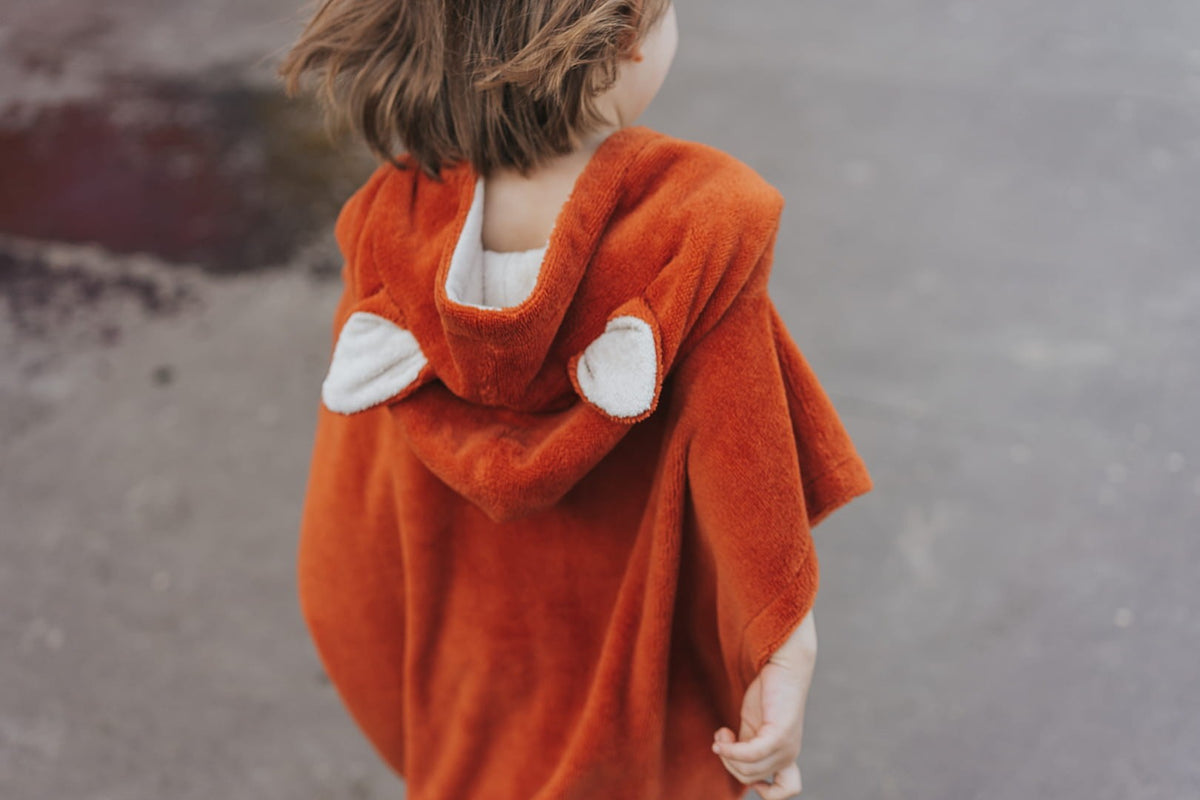 Surffoxy Kinder-Badeponcho – Orange – Produktansicht 5