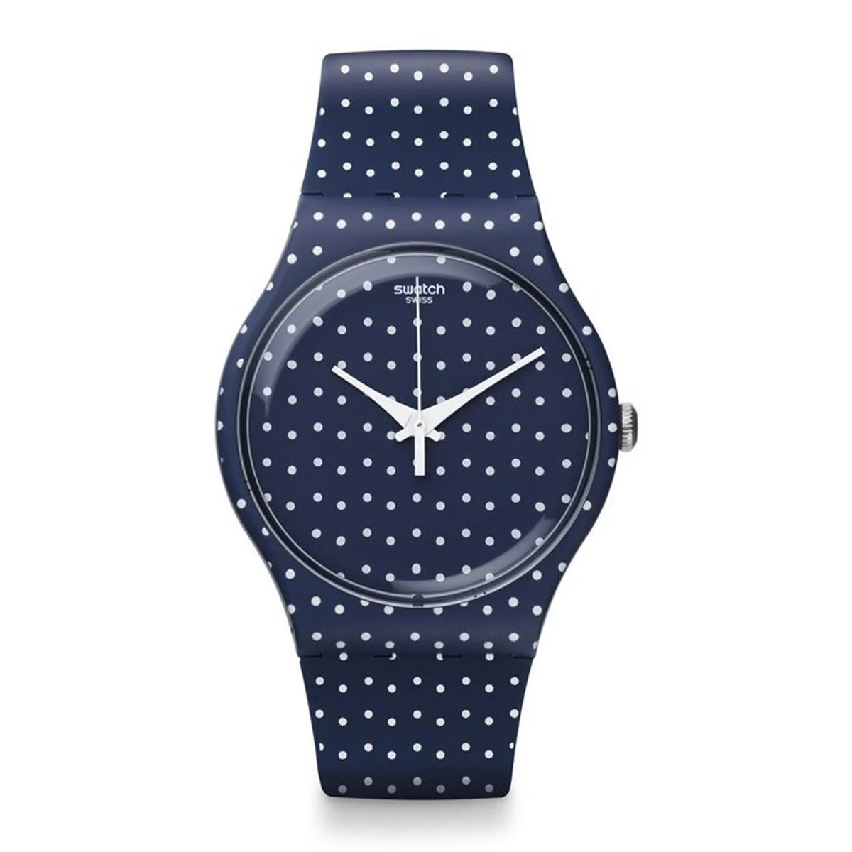 Swatch SUON106 Damenuhr Blau Weiß 38 mm