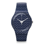 Swatch SUON106 Damenuhr Blau Weiß 38 mm