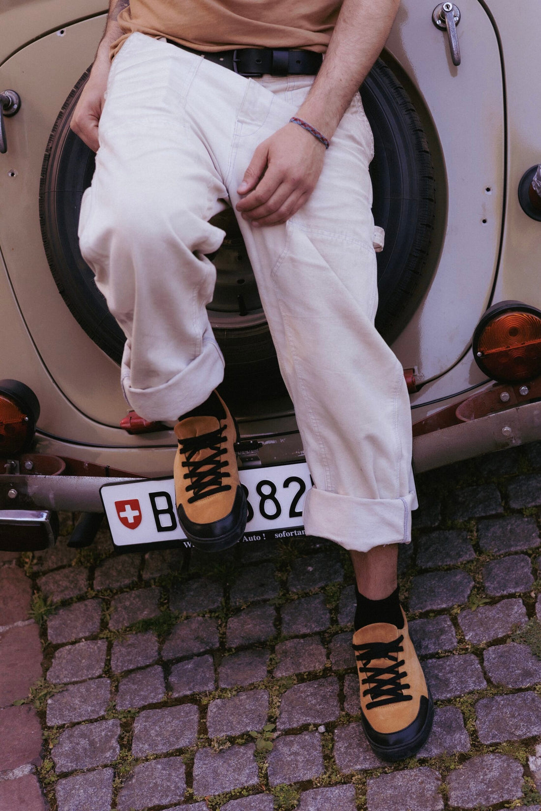 TOKU Portland Sneaker Senfgelb – Detailansicht 3