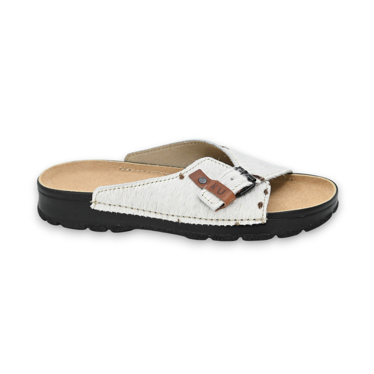 TOKU Rome Damen-Sandalen – Kuhmuster limitierte Edition – Produktansicht 2