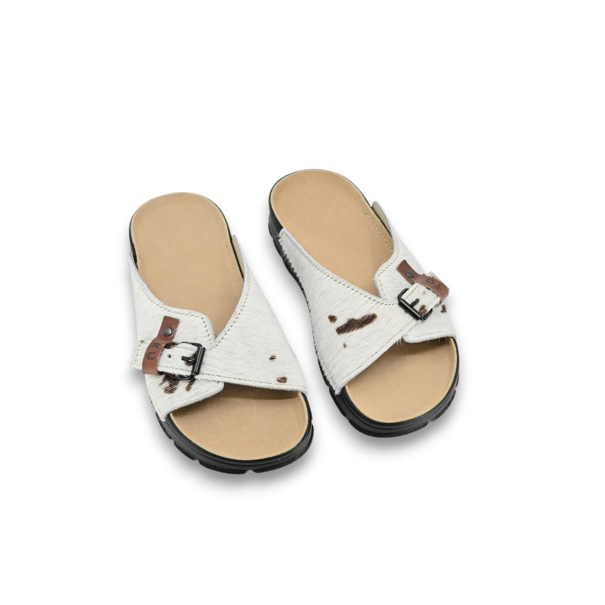 TOKU Rome Damen-Sandalen – Kuhmuster limitierte Edition – Produktansicht 3