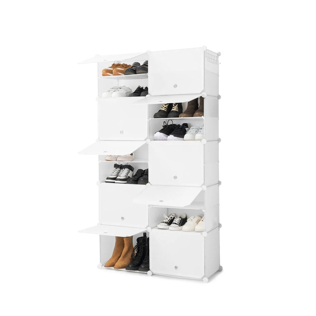 Modulares Schuhregal in Weiß – Detailansicht 4