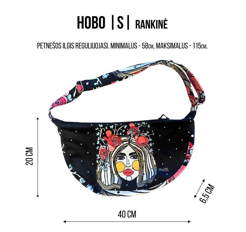 Hobo-Handtasche – Khaki-Muster – Detailansicht 4