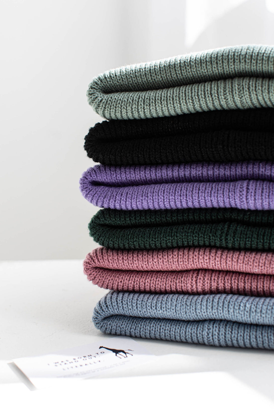 Extraweiche Beanie mit Giraffen-Label – Detailansicht 4