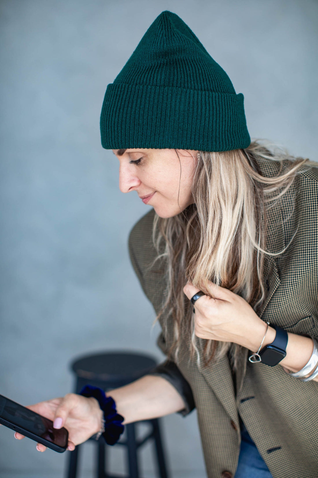 Extraweiche Beanie mit Giraffen-Label – Detailansicht 5