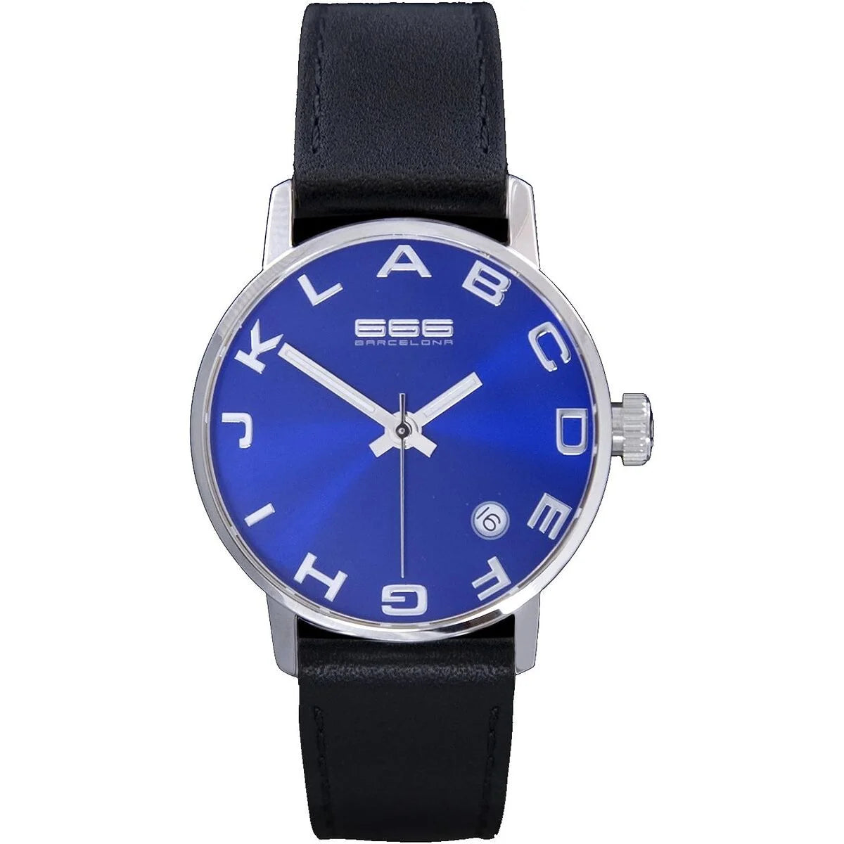 Unisex-Armbanduhr 666 Barcelona 666-274 – Blau, 35 mm – Produktansicht 3
