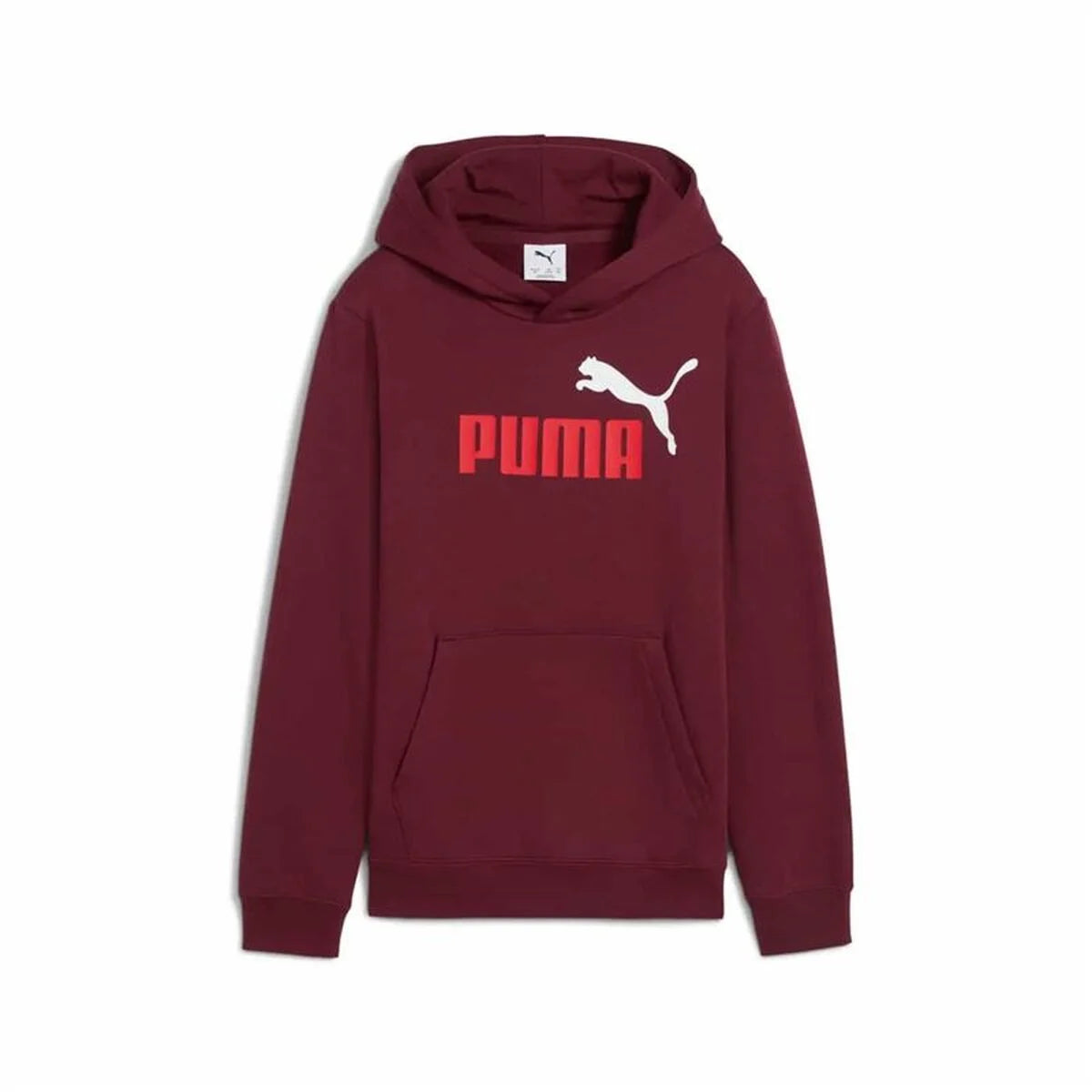Granatroter Puma Essentials 2 Color Kinder-Hoodie in Vorderansicht