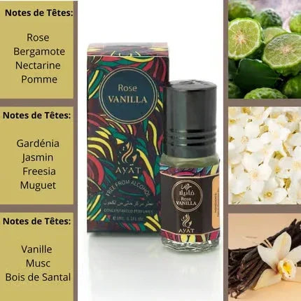 Ayat Rose Vanilla Parfumöl – Detailansicht 1