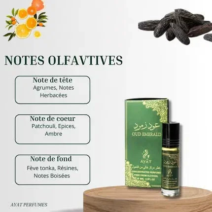Ayat Oud Emerald Parfumöl – Detailansicht 1