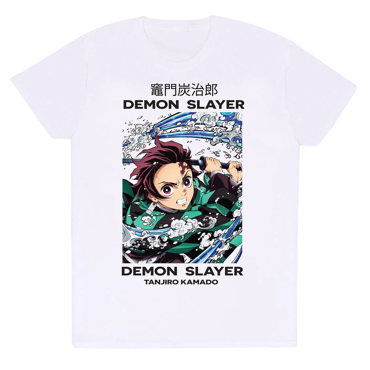 Demon Slayer Tanjiro Kamado T-Shirt in Weiß