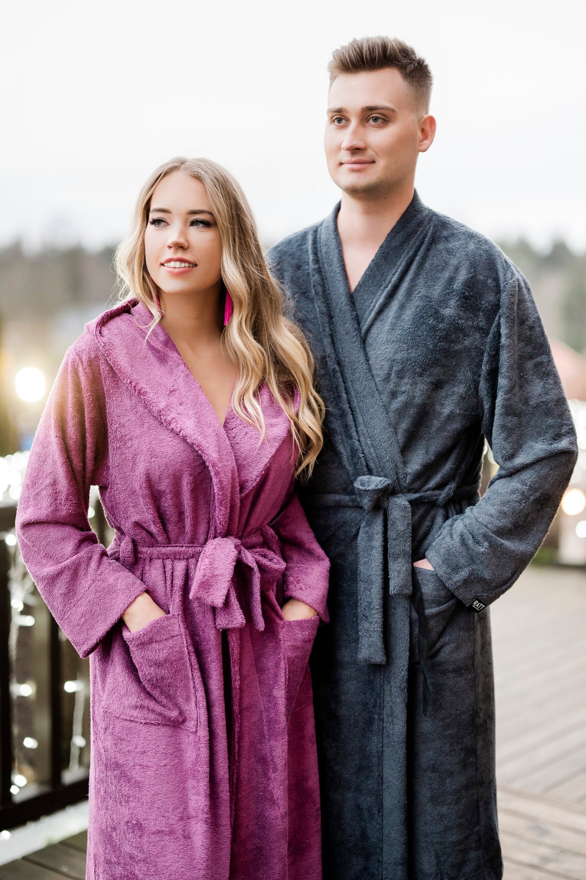 Unisex – Kapuzenbademantel – Bambus-Frottee – Produktansicht 5