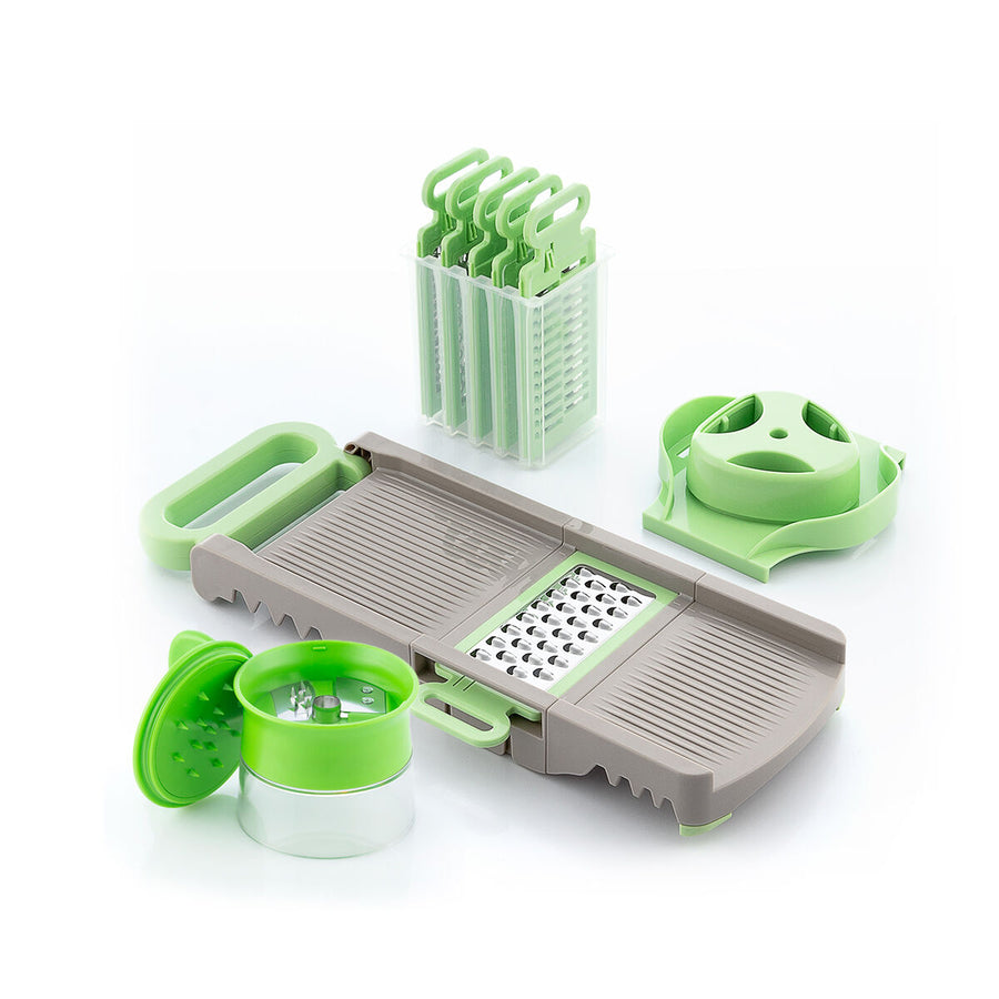 Pack Spiralschneider und Mandoline-Reibeisen Faltbar 6 in 1