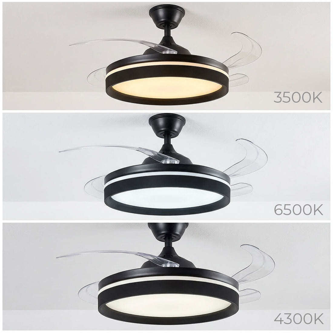 Deckenventilator mit LED und Fernbedienung – Detailansicht 5