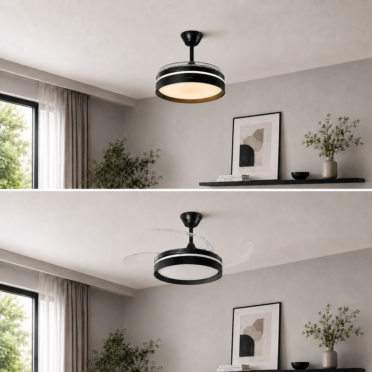 Deckenventilator mit LED und Fernbedienung – Produktansicht 2