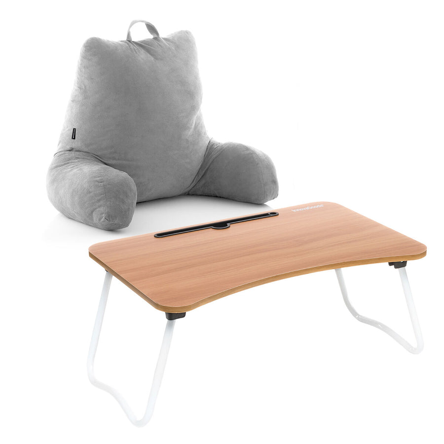 Pack Mehrzweck Klapptisch und Lesekissen mit Armstütze