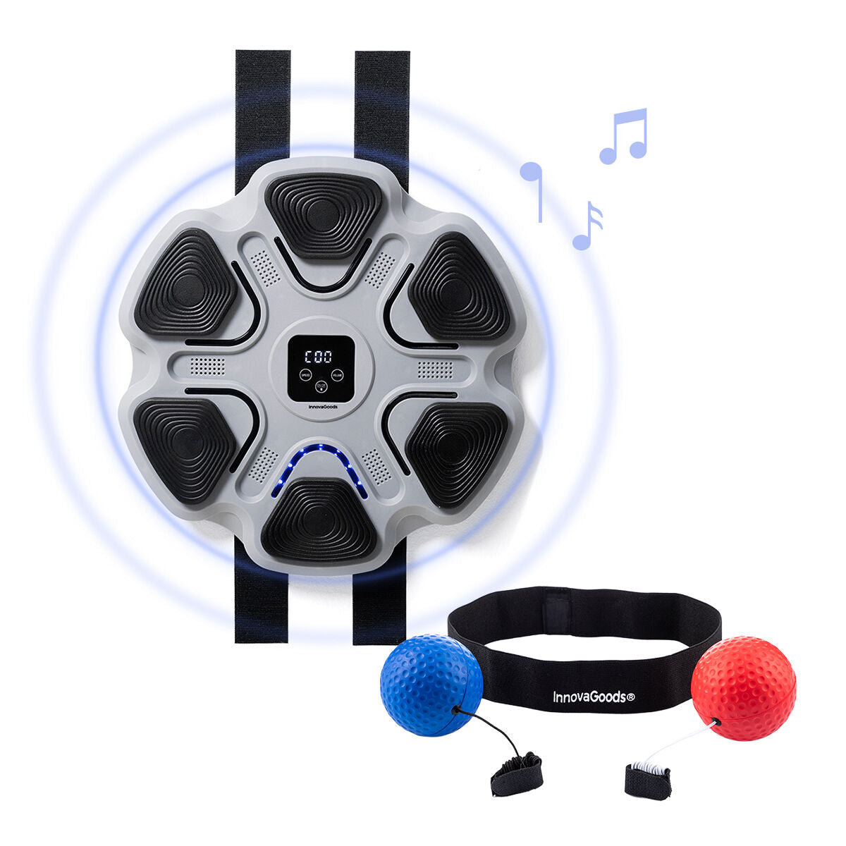 Pack Trainings- und Reflexball-Set und Wiederaufladbare Musik-Boxmaschine