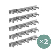 Pack Selbstklebendes und aufteilbares Gewürzregal  (2 Einheiten)