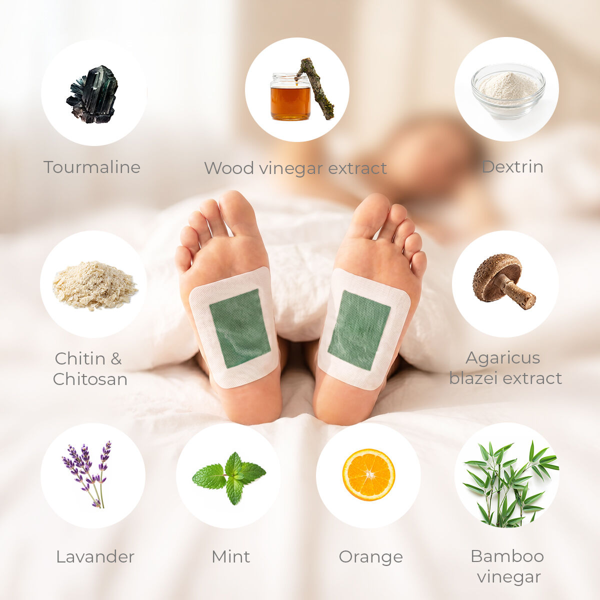Detox Fußpflaster Essences  30 Stück – Produktansicht 3