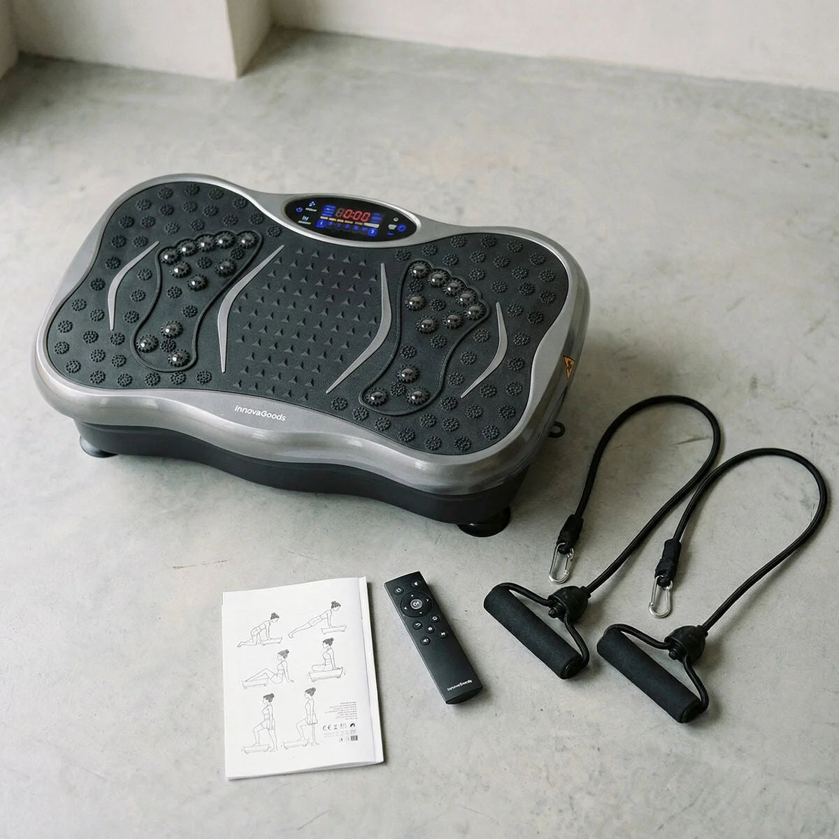 Vivflow Vibrationsplattform mit Bändern und Fernbedienung – Produktansicht 2