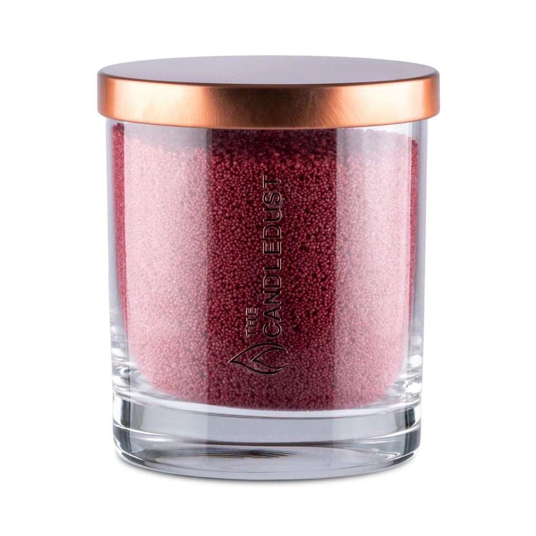 Warm Duftfreies Farbtrio, Rot, Peach, Sangria, 3 × 160 g Kerzen – Detailansicht 2