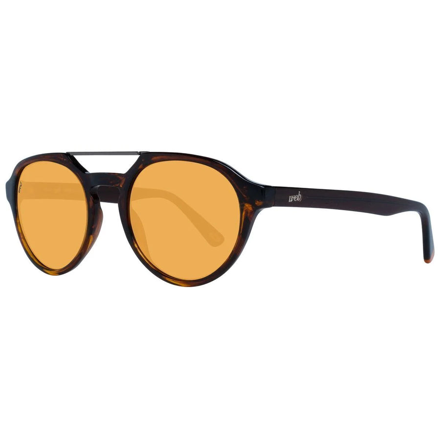 WEB EYEWEAR Herrensonnenbrille Havanna mit orangefarbenen Gläsern