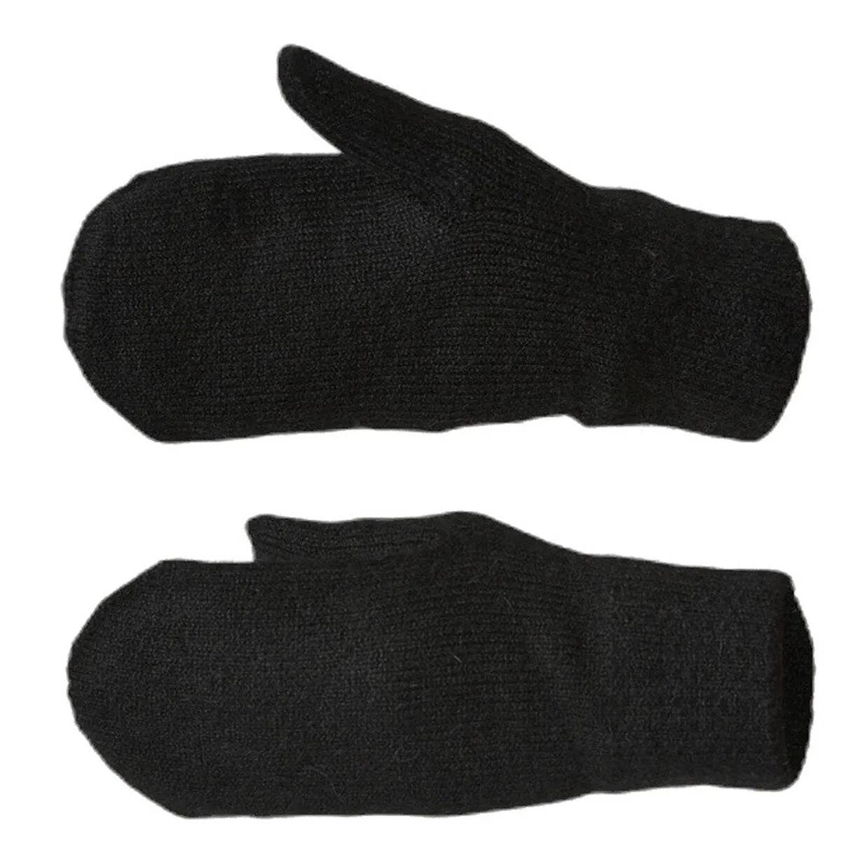Damen-Fäustlinge Pieces – Schwarz