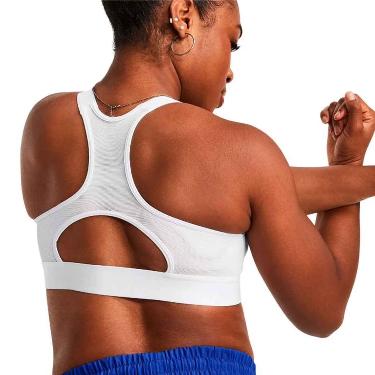 Sport-BH Under Armour HeatGear Weiß – Produktansicht 4