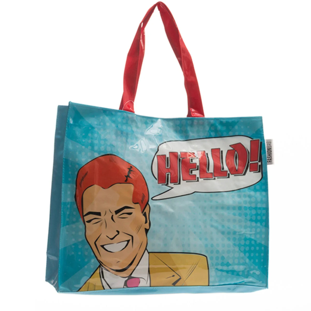 Strandtasche mit Hello Comicmotiv