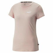 Puma Essentials Embroidery Damen-T-Shirt Rosa XS