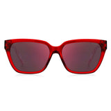 Hugo Boss Damensonnenbrille – Rote Acetat Sonnenbrille