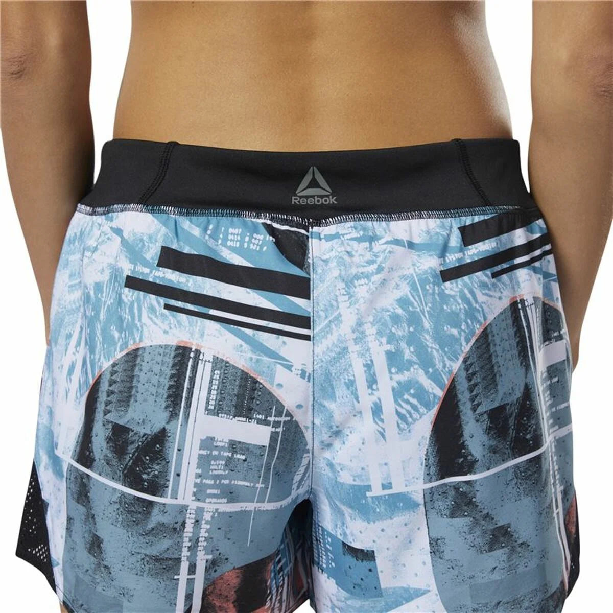 Reebok Wor Moonshift Damen-Sportshorts Hellblau – Produktansicht 5