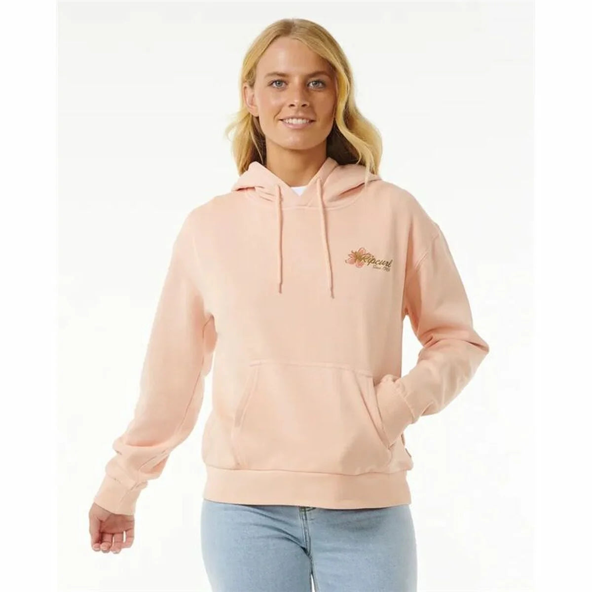 Rip Curl Wild Bloom Damen-Hoodie Gelb – Produktansicht 2