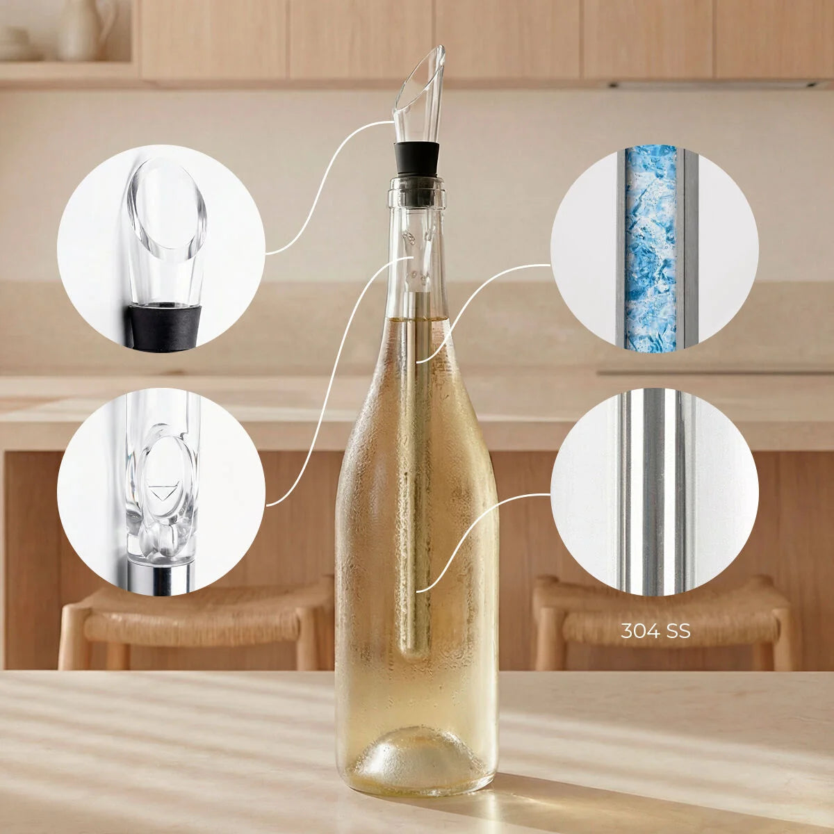 Chillour Weinzubehör-Set 7-teilig – Produktansicht 3