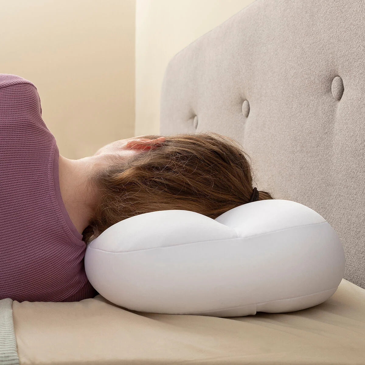 Wrileep 3D-Konturkissen Weiß – Produktansicht 5